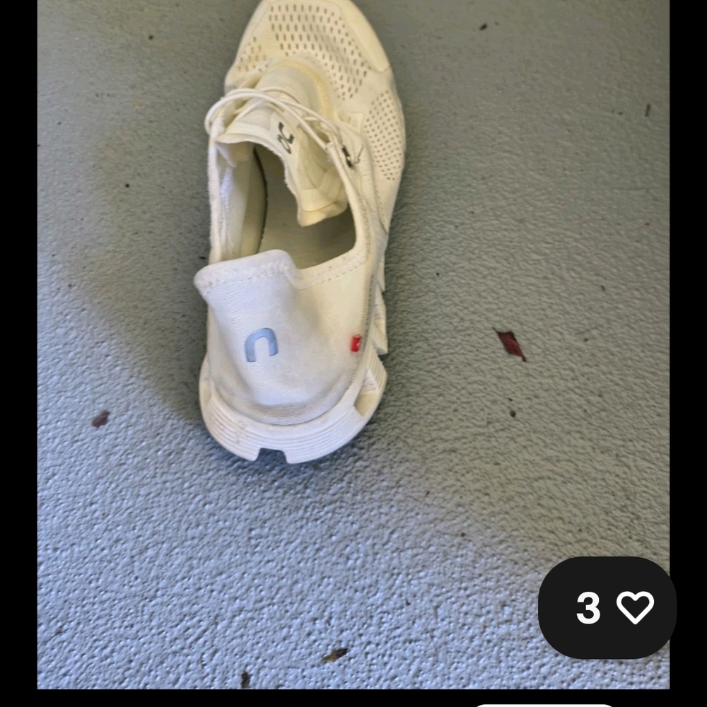 On Women Cream Athletic Shoe